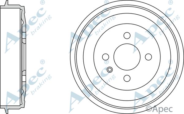 APEC BRAKING stabdžių būgnas DRM9509